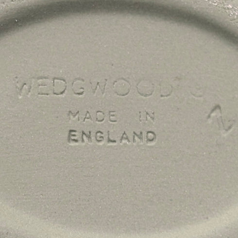 British Vintage Wedgwood Jasperware Egg-Shaped Trinket Box, Green